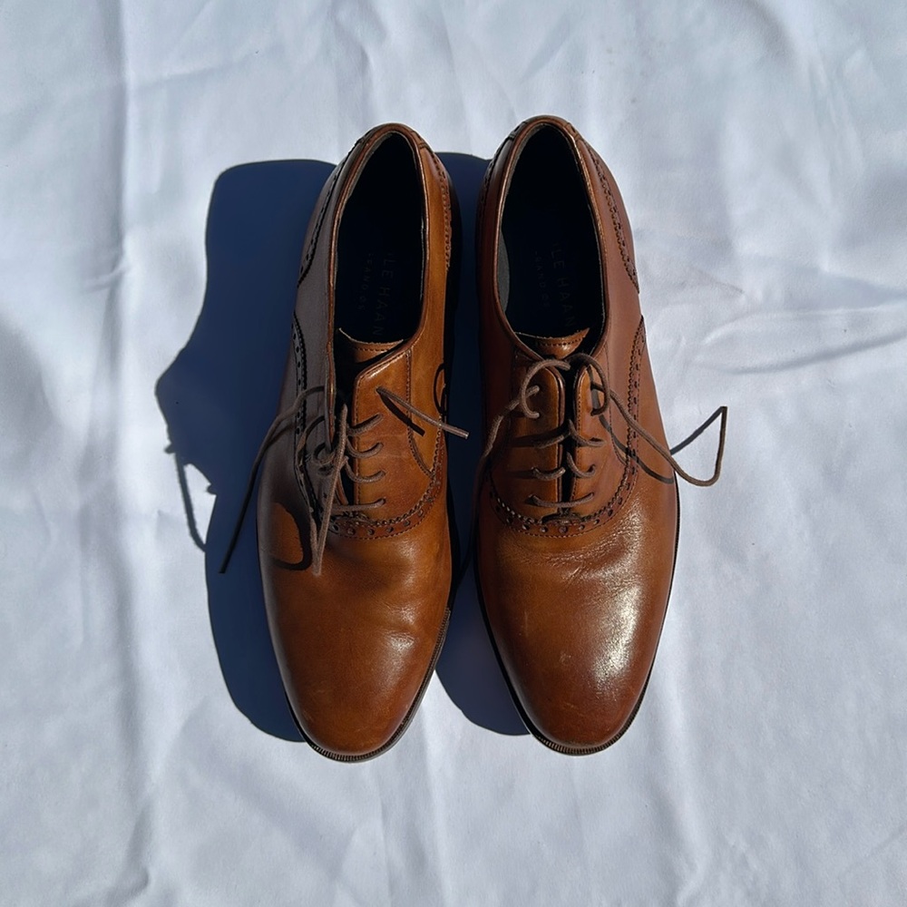 Cole Haan Grand.ØS Mens Brown Dress Shoe, Size 10.5